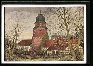 Bild des Verkufers fr Knstler-Ansichtskarte Diepholz, Ansicht vom Schloss zum Verkauf von Bartko-Reher