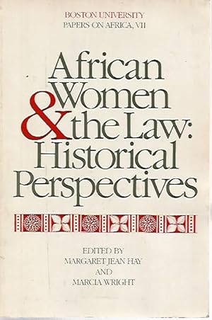 Imagen del vendedor de African Women and the Law: Historical Perspectives a la venta por Black Rock Books