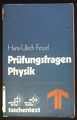 Seller image for Prfungsfragen Physik. Taschentext for sale by books4less (Versandantiquariat Petra Gros GmbH & Co. KG)