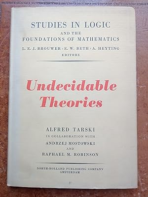 Seller image for Undecidable Theories for sale by Stone Books