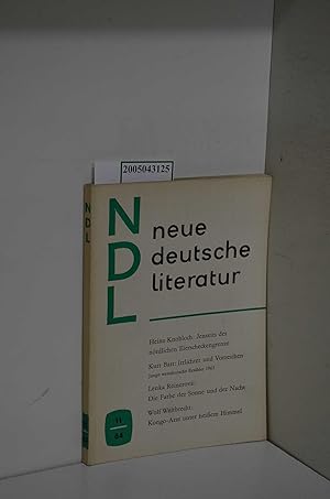 Neue Deutsche Literatur (ndl) 12. Jahrgang Heft 11 1964