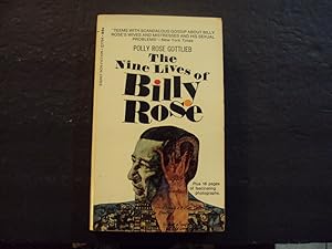 The Nine Lives Of Billy Rose pb Polly Rose Gottlieb 2/69 1st Signet Print
