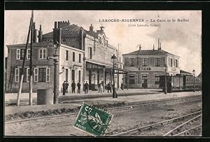 Ansichtskarte Laroche-Migennes, La Gare et le Buffet