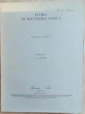 Image du vendeur pour Flora Of Southern Africa Vol. 27 Part 4 mis en vente par Chapter 1