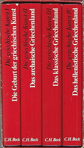 Imagen del vendedor de Die Griechische Kunst; I - IV (1 - 4); Im Original Schuber; = Insgesamt 4 Bcher (Die Geburt der griechischen Kunst + Das archaische Griechenland + Das klassische Griechenland + Das hellenistische Griechenland) a la venta por Bcherhandel-im-Netz/Versandantiquariat