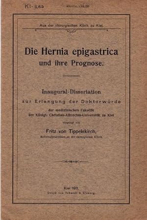 Die Hernia epigastrica und ihre Prognose. Inaugural-Dissertation.