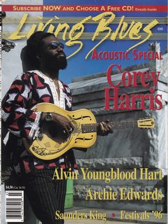 Imagen del vendedor de Living Blues Magazine #126 : Acoustic Blues Special March/ April 1996 a la venta por Never Too Many Books