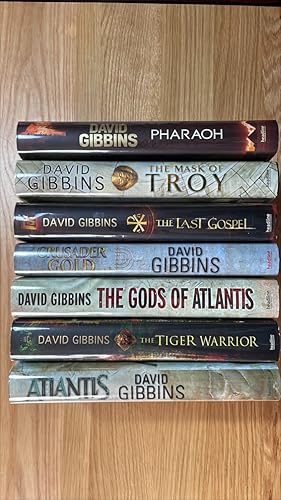 Seller image for Atlantis, Crusader Gold, The Last Gospel, The Tiger Warrior, The Mask of Troy, The Gods of Atlantis, Pharaoh. A set of signed (two also lined) UK first editions, first printings of the first seven Jack Howard novels. All are in at least near fine / near fine unread condition. for sale by Signed and Delivered Books