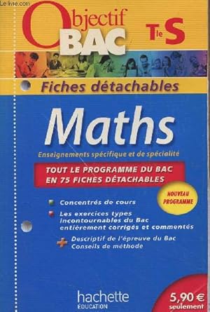 Seller image for Objectif Bac Tle S - Maths (Fiches dtachables) for sale by Le-Livre