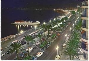 Bild des Verkufers fr POSTAL L03363: Vista nocturna de Niza, Francia zum Verkauf von EL BOLETIN