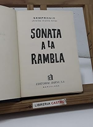 Imagen del vendedor de Sonata a la Rambla a la venta por Librera Castro