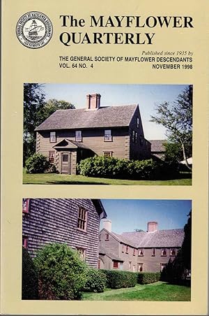 Seller image for The Mayflower Quarterly Vol. 64 No. 4, November 1998 for sale by Kenneth Mallory Bookseller ABAA