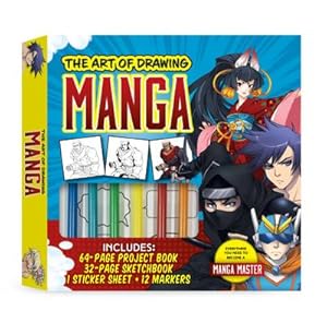 Seller image for The Art of Drawing Manga Kit : Everything you need to become a manga master-Includes: 64-page project book, 32-page sketchbook, 1 sticker sheet, 12 markers for sale by AHA-BUCH GmbH