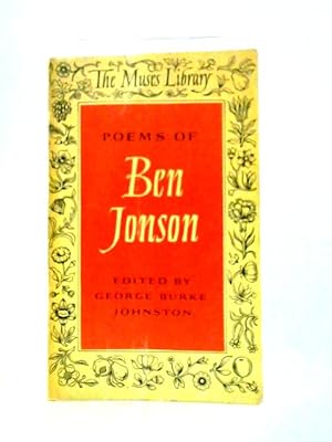 Bild des Verkufers fr Poems Of Ben Jonson zum Verkauf von World of Rare Books