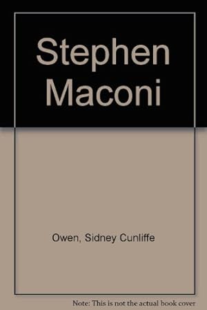 Image du vendeur pour Stephen Maconi mis en vente par WeBuyBooks