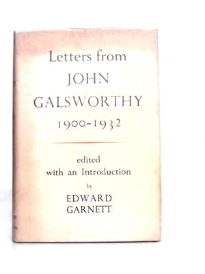 Bild des Verkufers fr Letters from John Galsworthy 1910-1912 zum Verkauf von World of Rare Books