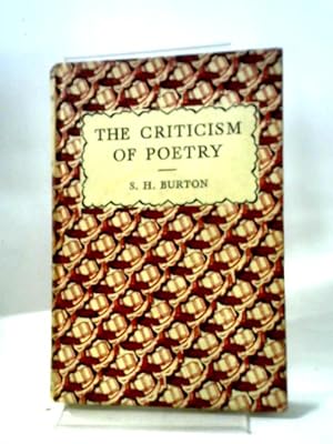 Bild des Verkufers fr The Criticism of Poetry zum Verkauf von World of Rare Books