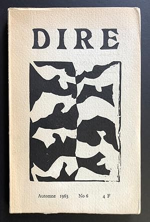 Image du vendeur pour Dire 6 (No. 6; Automne 1963) mis en vente par Philip Smith, Bookseller