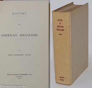 Seller image for History of American Socialisms for sale by Bolerium Books Inc.