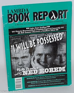 Bild des Verkufers fr Lambda Book Report: a review of contemporary gay & lesbian literature vol. 4, #6, Sept/Oct 1994: Ned Rorem interview zum Verkauf von Bolerium Books Inc.