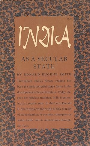 Seller image for India: As a Secular State for sale by Cider Creek Books