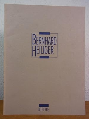 Imagen del vendedor de Bernhard Heiliger. Frhe Plastiken und Handzeichnungen, neue Plastiken, Reliefobjekte und Assemblagen 1957 bis 1993. Ausstellung Galerie Rothe, Frankfurt am Main, 15. Oktober bis 23. Dezember 1993 a la venta por Antiquariat Weber