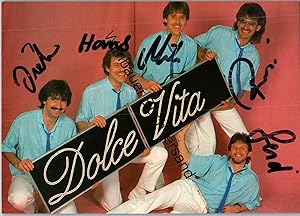 Bild des Verkufers fr Original Autogramm Dolce Vita Showband Freising /// Autograph signiert signed signee zum Verkauf von Antiquariat im Kaiserviertel | Wimbauer Buchversand