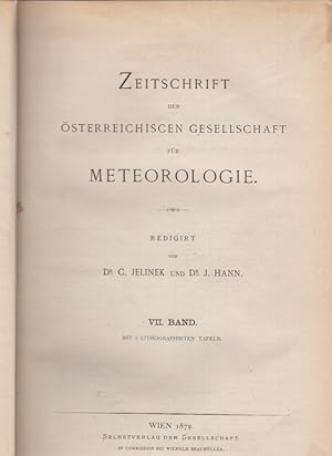 Periodicität der Cirruswolken . (u.v.a.). Zeitschrift der Österreichischen Gesellschaft für Meteo...