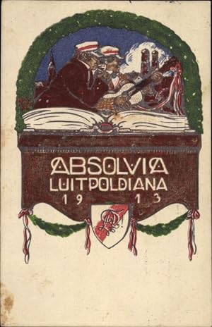 Studentika Ansichtskarte / Postkarte München, Absolvia Luitpoldiana 1913