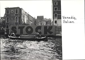 Foto Venezia Venedig Veneto, Gondolieri, Lastkahn, Baustelle, Schriftzug Stock