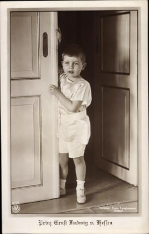 Ansichtskarte / Postkarte Prinz Ernst Ludwig von Hessen Darmstadt, Kinderportrait, NPG 4716