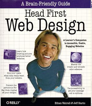 Bild des Verkufers fr Head First Web Design: A Learner's Companion to Accessible, Usable, Engaging Websites (A Brain Friendly Guide) zum Verkauf von AMAHOFF- Bookstores
