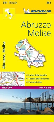 Bild des Verkufers fr Abruzzo & Molise - Michelin Local Map 361 : Map zum Verkauf von Smartbuy