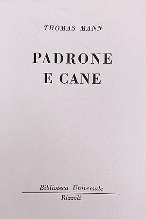 PADRONE E CANE