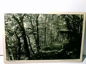 Ballenstedt. Die Mooslaube am Glockenteich. Alte Ansichtskarte s/w. gel. 1930. Blick zur Laube im...