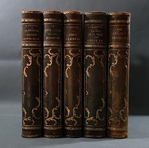 LOT 5 livres rares. 1- La névrose galante au dix-huitième siècle 2- Le dix-huitième siècle galant...