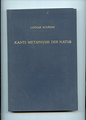Bild des Verkufers fr KANTS METAPHYSIK DER NATUR zum Verkauf von Librairie CLERC