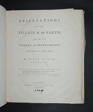 Observations on the Tillage of the Earth, and on the Theory of Instruments Adapted to this End.