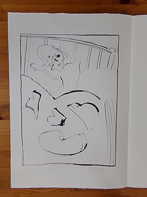 Original untitled lithograph numbered 14/50 signed by the artist, John Bellany