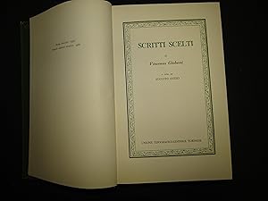 Gioberti Vincenzo. Scritti scelti. a cura di Augusto Guzzo. UTET. 1966