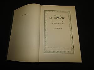 Prose di romanzi. Il romanzo cortese in Italia nei secoli XIII e XIV. a cura di Felice Arese. UTE...