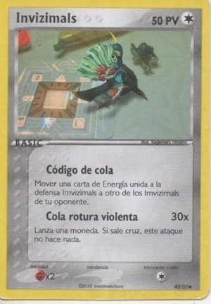 Bild des Verkufers fr Cromo E001771: Trading Cards. Invizimals Las Tribus Perdidas. Cdigo de Cola zum Verkauf von EL BOLETIN