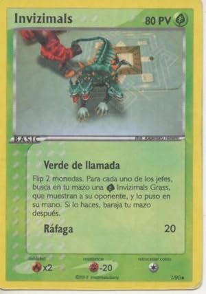 Bild des Verkufers fr Cromo E001764: Trading Cards. Invizimals Las Tribus Perdidas. Verde de llamada zum Verkauf von EL BOLETIN