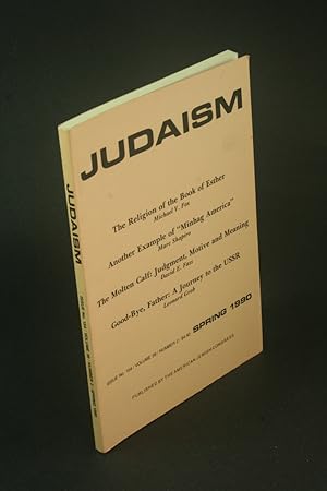 Seller image for Judaism. A Quarterly Journal. No. 154, volume 39, number 2, Spring 1990. for sale by Steven Wolfe Books