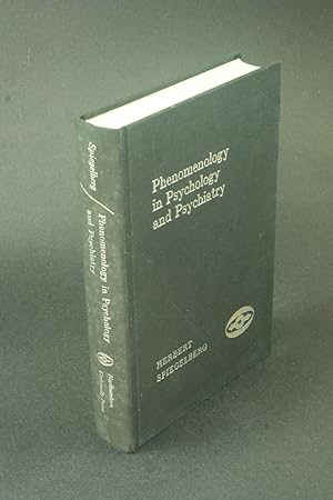 Immagine del venditore per Phenomenology in psychology and psychiatry; a historical introduction. venduto da Steven Wolfe Books