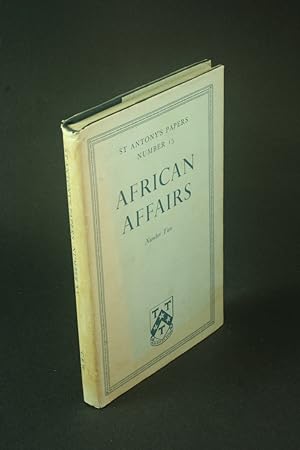 Image du vendeur pour African affairs. mis en vente par Steven Wolfe Books