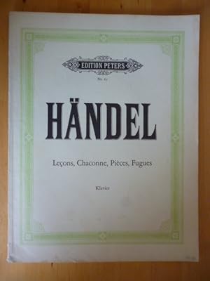 Image du vendeur pour Georg Friedrich Hndel. 3 Lecons, 7 Pieces, 6 Grandes Fugues fr Klavier zu zwei Hnden. Edition Peters. Nr. 4c. mis en vente par Versandantiquariat Harald Gross