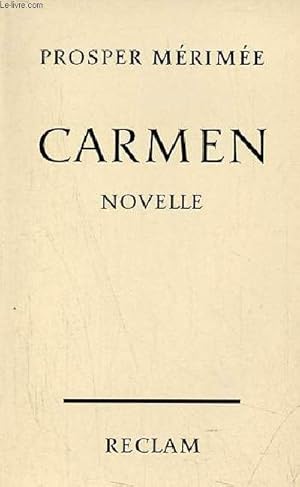 Bild des Verkufers fr Carmen - novelle - Universal-Bibliothek nr.1602. zum Verkauf von Le-Livre