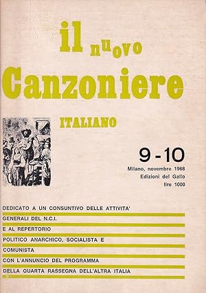 Il nuovo Canzoniere Italiano - n. 9-10, Milano, novembre 1968