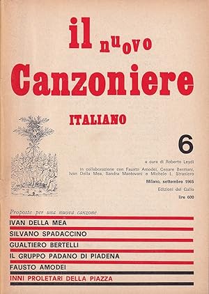 Il nuovo Canzoniere Italiano - n. 6, Milano, settembre 1965
